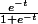 \frac{e^{-t}}{1+e^{-t}}